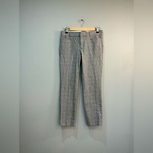Gray Banana Republic Sloan Plaid Trousers Size 2 EUC